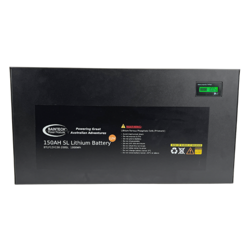 Baintech 12v 150ah 200 continuous BMS Slimline lithium battery 