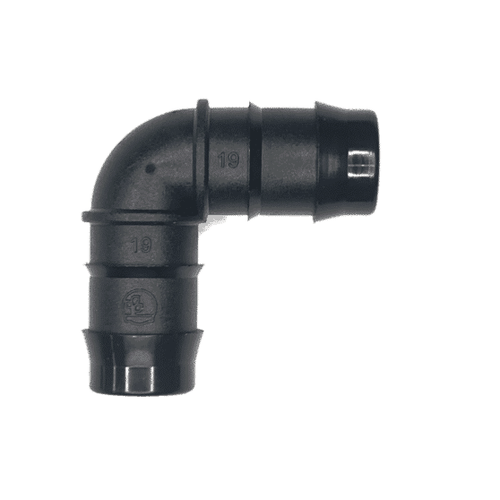 Elbow Plastic Hose Joiner 19mm X 19mm