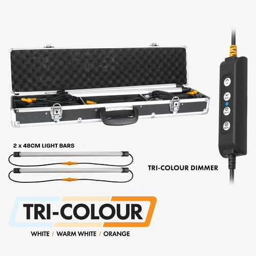 Hardkorr 2 Bar Tri-Colour LED Camp Light Kit