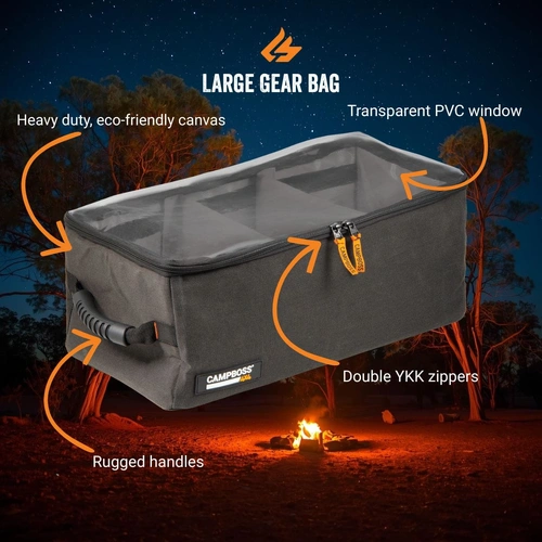 CampBoss Large Clear Top Gear Bag