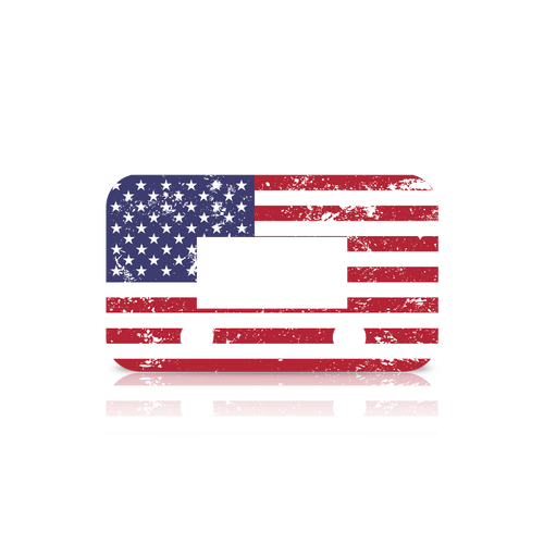 EVC Faceplate USA Flag - Grunge