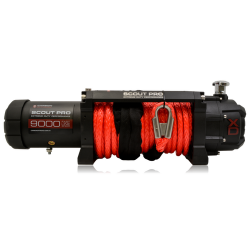 Carbon Scout Pro Winch 9.0K 9000lb Fast Electric Winch