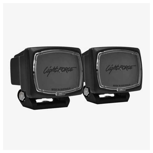 Lightforce Infrared Striker 12V LED Driving Light Kit - Twin Pack With Wiring Harness Kit