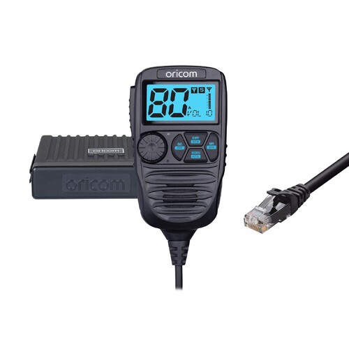 Oricom DTX4200XP IP54 Premium Dual Receive Controller Speaker Mic UHF CB Radio with RJ45 Connector