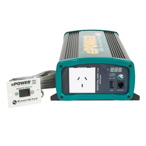 Enerdrive ePOWER 12v 1000w True Sine Wave Inverter