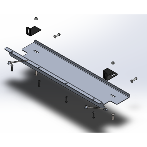 Offroad Animal Skid Plate - To Suit Predator Bar for Jeep Wrangler JK