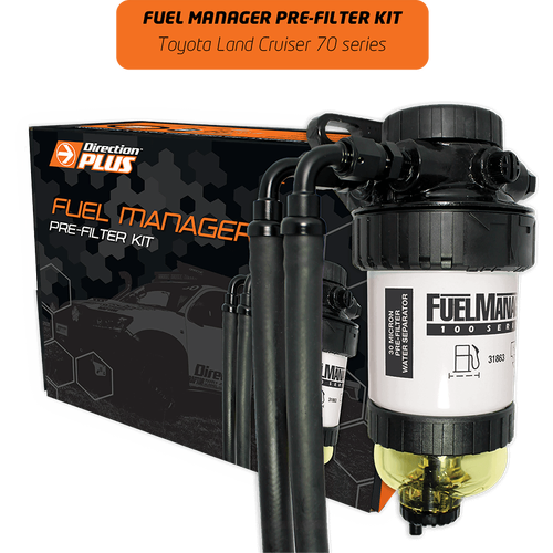 Direction Plus Fuel Manager Pre-Filter Kit - Suits Toyota Landcruiser 76/78/79 Series 2012-2017
