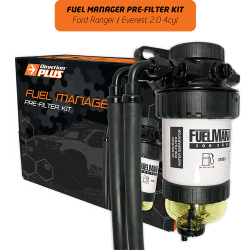 Direction Plus Fuel Manager Pre-Filter Kit - Suits Ford Ranger & Everest 2.0L 2018-2022