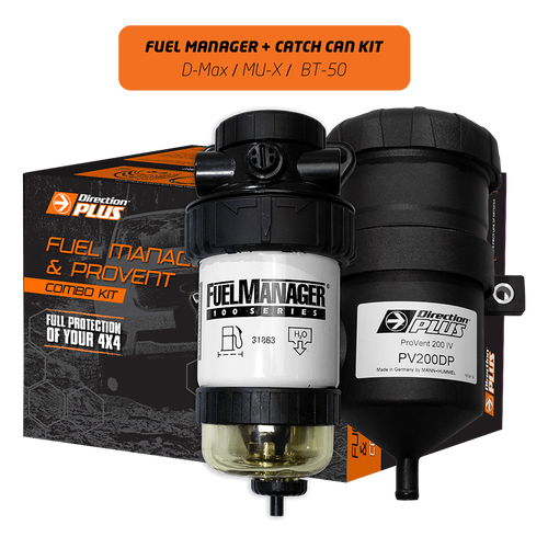 Direction Plus Fuel Manager Pre-Filter + Catch Can Kit - Suits Isuzu D-Max/Mazda BT50/Isuzu MU-X 2020+