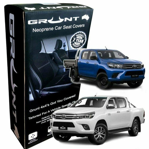 Neoprene Car Seat Covers - Suits Toyota Hilux 2015-2019