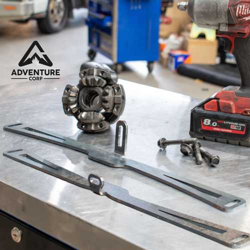 Adventure Corp Nissan GU Patrol - Bolt-In Front Mount Intercooler Brackets