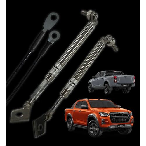 Grunt Stainless Steel Tailgate Struts - Gen 3 Isuzu d-Max RG 08/2020-ON