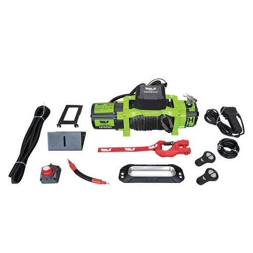 Hulk4x4 Genesis Synthetic Rope Recovery Winch - 12500LB