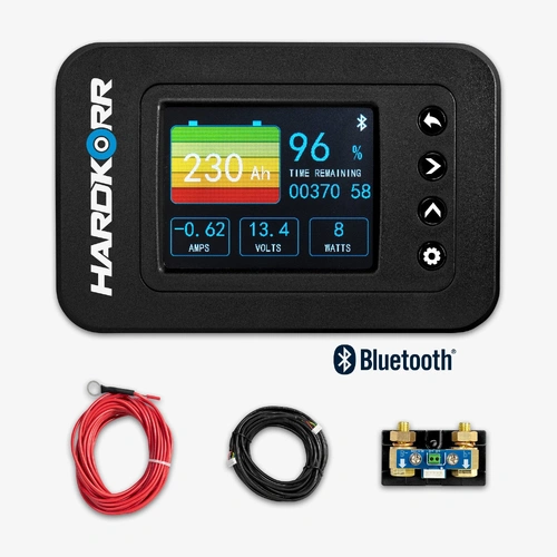 Hardkorr Bluetooth Battery Monitor with High-Precision 500A Shunt