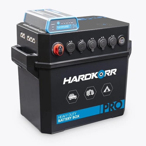 Hardkorr Heavy Duty Battery Box PRO w/ DCDC Charger