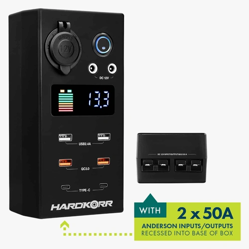 Hardkorr 12/24V DC Power Distribution Box (Mini)