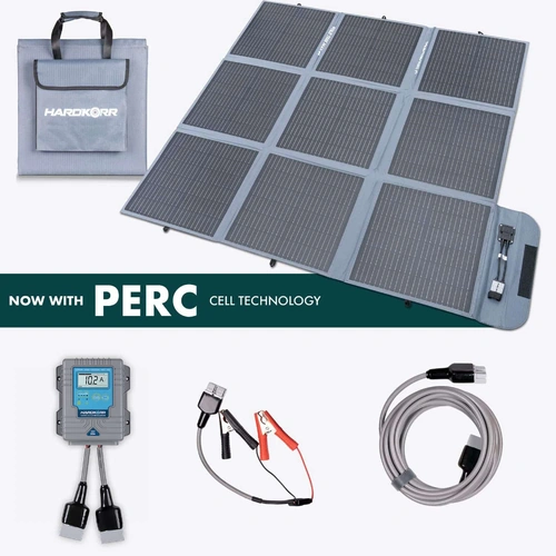 Hardkorr 250W Portable Solar Blanket with 20A Smart Solar Regulator