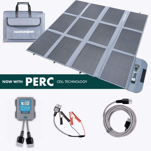 Hardkorr 300W Portable Solar Blanket with 20A Smart Solar Regulator