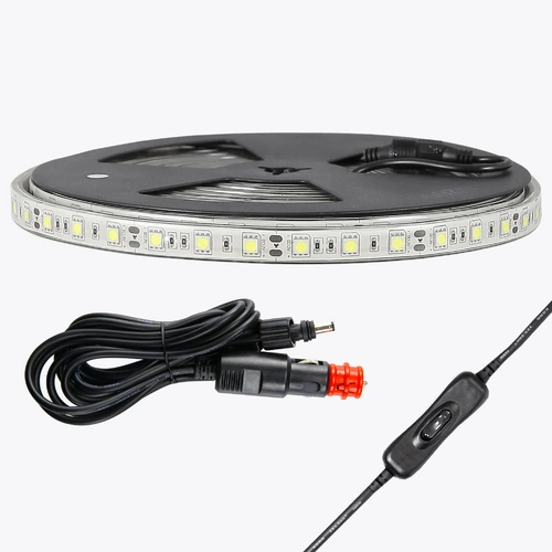 Hardkorr 5m Stick-On White LED Flexible Tape Light