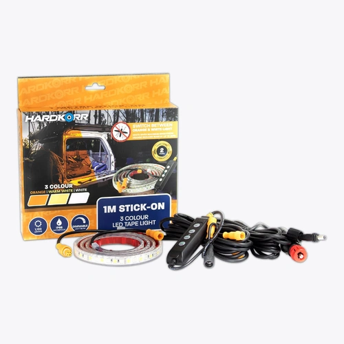Hardkorr 1m Stick-On Tri-Colour Flexible LED Tape Light