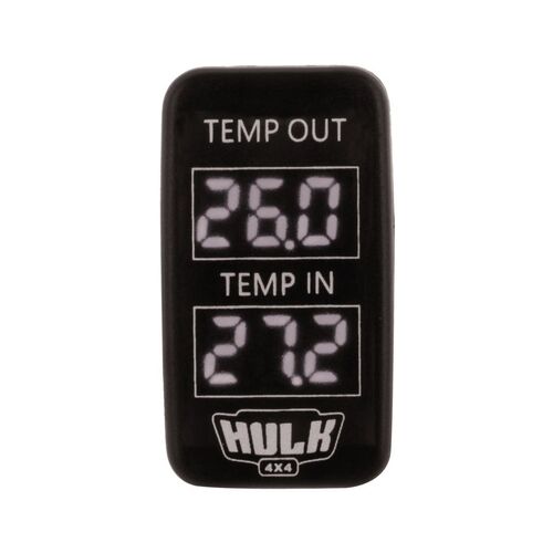 Suits Toyota Early Dual Temperature Meter White Illum 12v - Hulk