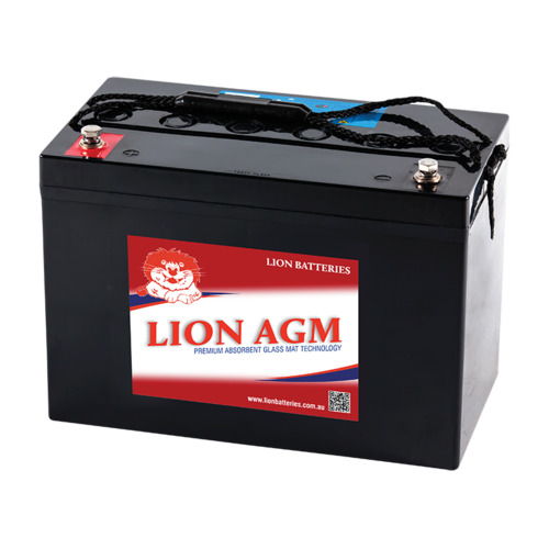 Lion AGM 12v Deep Cycle Battery - 100AH