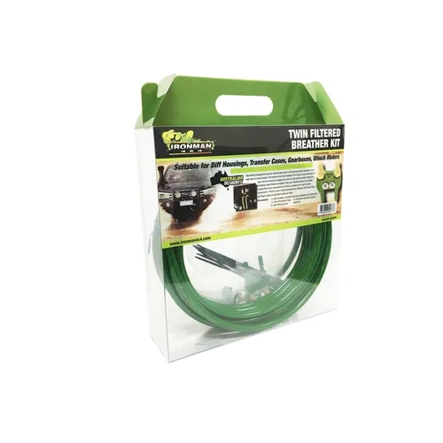 Ironman 4x4 Universal Twin Manifold Filtered Breather Kit