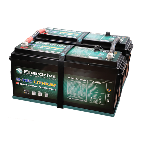 Enerdrive Bundle 2 x 200Ah B-TEC inc Parallel Link 95mm2