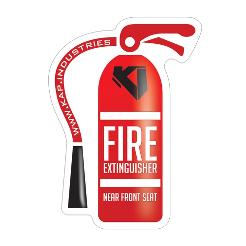 Kap Industries Fire Extinguisher Location Sticker