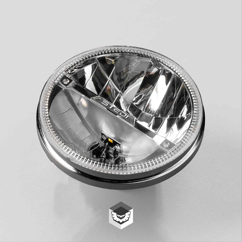 STEDI 7 Inch Homage LED Headlight - Chrome
