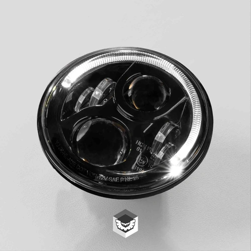 STEDI Carbon 7 Inch LED Headlight - Black (5700K)