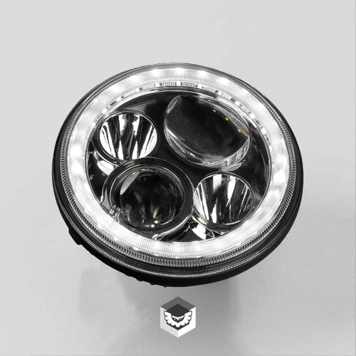 STEDI Iris 7 Inch LED Headlight - Chrome (5700K)