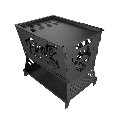 Pirate Camp Co The Ultimate Collapsible BBQ Fire Pit