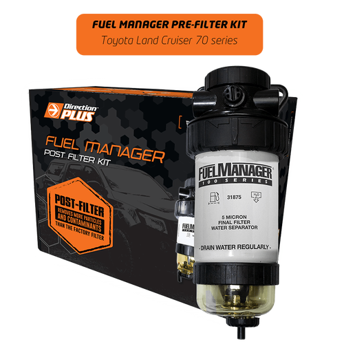 Direction Plus Fuel Manager Post-Filter Kit - Suits Toyota Landcruiser 76/78/79 Series 2012-2017