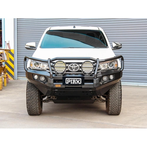 Piak Elite Loop Bar with Black Protection Plate - Toyota Hilux 7/2015 to 5/2018