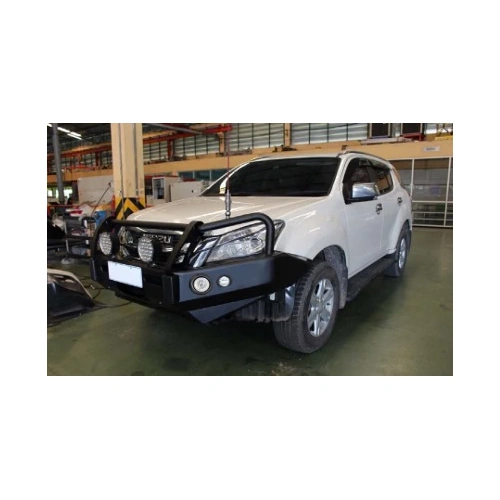 Piak Premium Loop Bar with Black Protection Plate - Isuzu MU-X 11/2013 to 10/2016