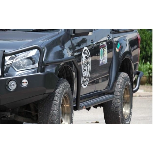 Piak Side Step (Can use for rails, Black) - Isuzu D-Max 6/2012 to 6/2020