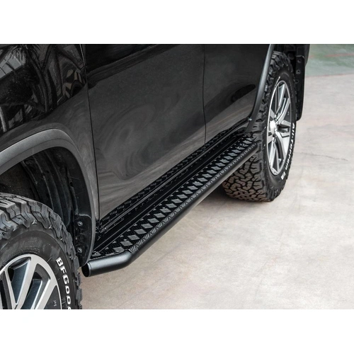 Piak Side Step (Can use for rails, Black) - Toyota Fortuner GUN156R 8/2015 to 5/2018