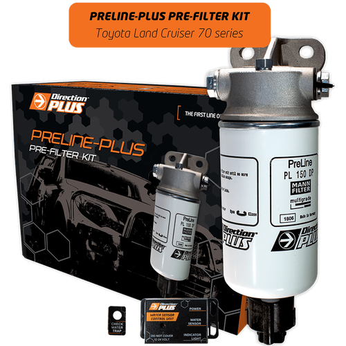 Direction Plus Preline-Plus Pre-Filter Kit - Suits Toyota Landcruiser 76/78/79 Series 2012-2017