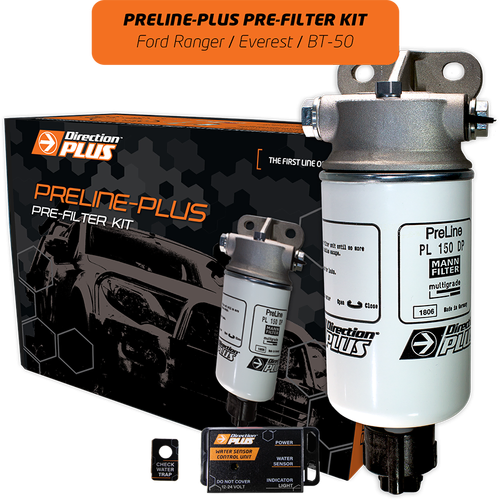 Direction Plus Preline-Plus Pre-Filter Kit - Suits Ford Ranger/Everest & Mazda BT-50 2011-2022