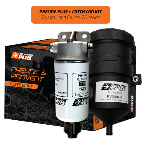 Direction Plus Preline-Plus + Provent Dual Kit - Suits Toyota Landcruiser 76/78/79 Series 4Cyl 2023-ON