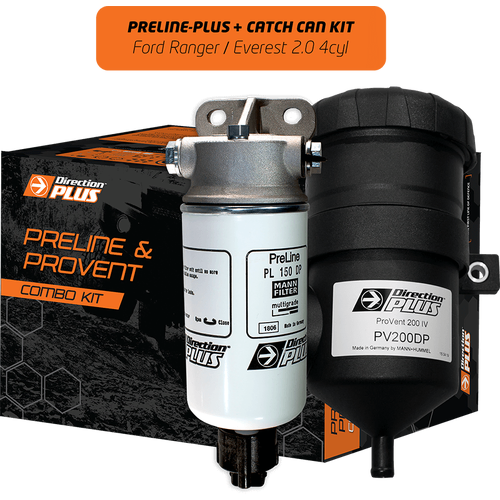 Direction Plus Preline-Plus / Provent Dual Kit -  Suits Ford Ranger PX MK3 2.0Ltr Turbo Diesel (Mid 2018-4/2022)