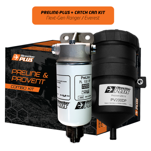 Direction Plus Preline-Plus + Catch Can Kit - Suits Ford Ranger/Everest & Volkswagen Amarok Next Gen 4Cyl 