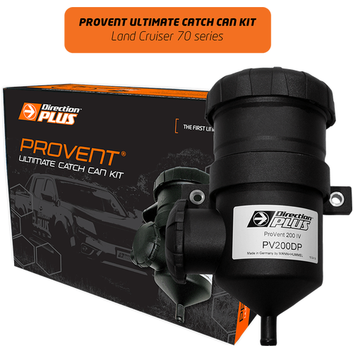 Direction Plus Provent Ultimate Catch Can Kit - Suits Toyota Landcruiser 76/78/79 Series 2012-2024