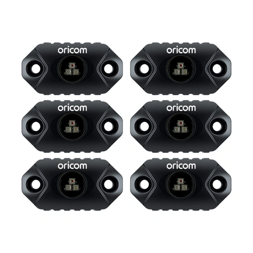 Oricom RKLBT6RGB LED Rock Light 6 Pack (RGB)