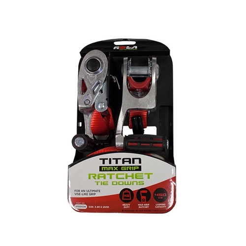 Rola RATCHET 2.5CM X 3.6M PAIR TITAN