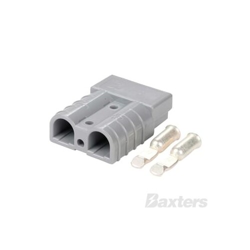 Genuine 50A Grey Anderson Plug Connector with 6AWG Contacts