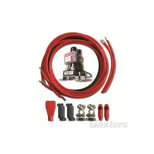 Redarc Smart Start 12v 100a Dual Battery Isolator Kit w/ Wiring