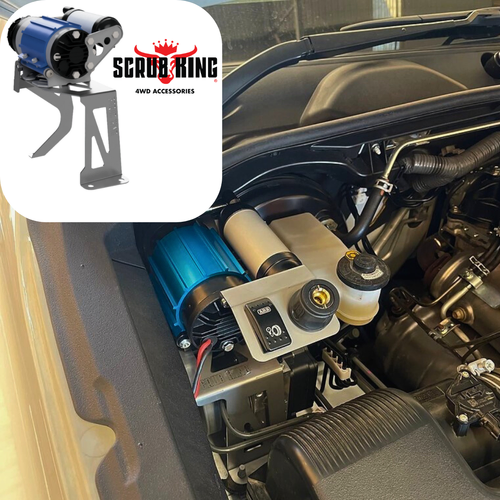 Scrub King 4x4 Onboard Air Compressor Mount (Engine Bay) for 2015–2025 N80 Toyota Hilux