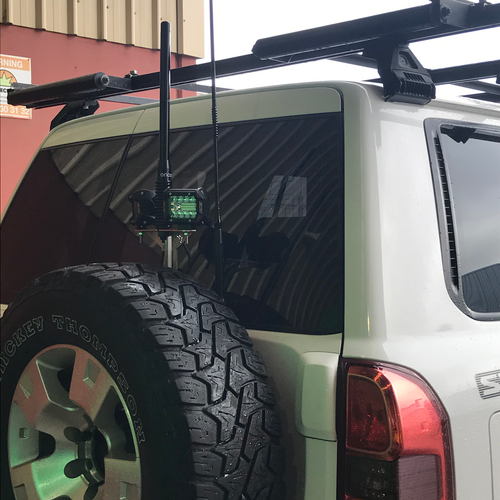 Scrub King Spare Tyre Accessory bracket - Nissan GU Patrol Y61 1997-2016